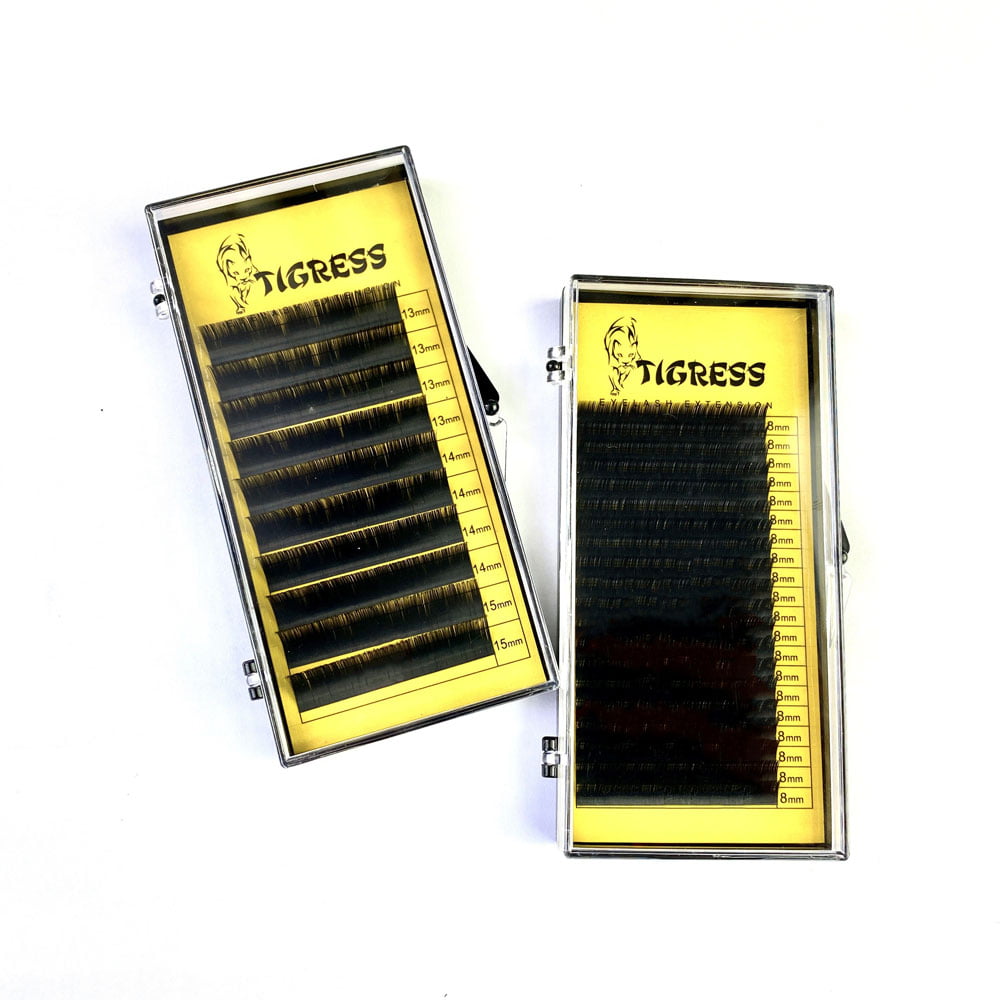 Tigress Ресницы HYLON LASH 10 линий одна длина черные