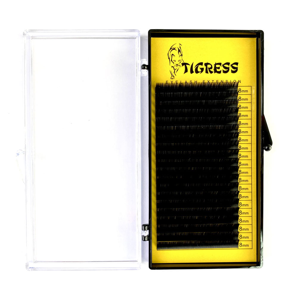 Tigress Ресницы HYLON LASH 20 линий одна длина черные